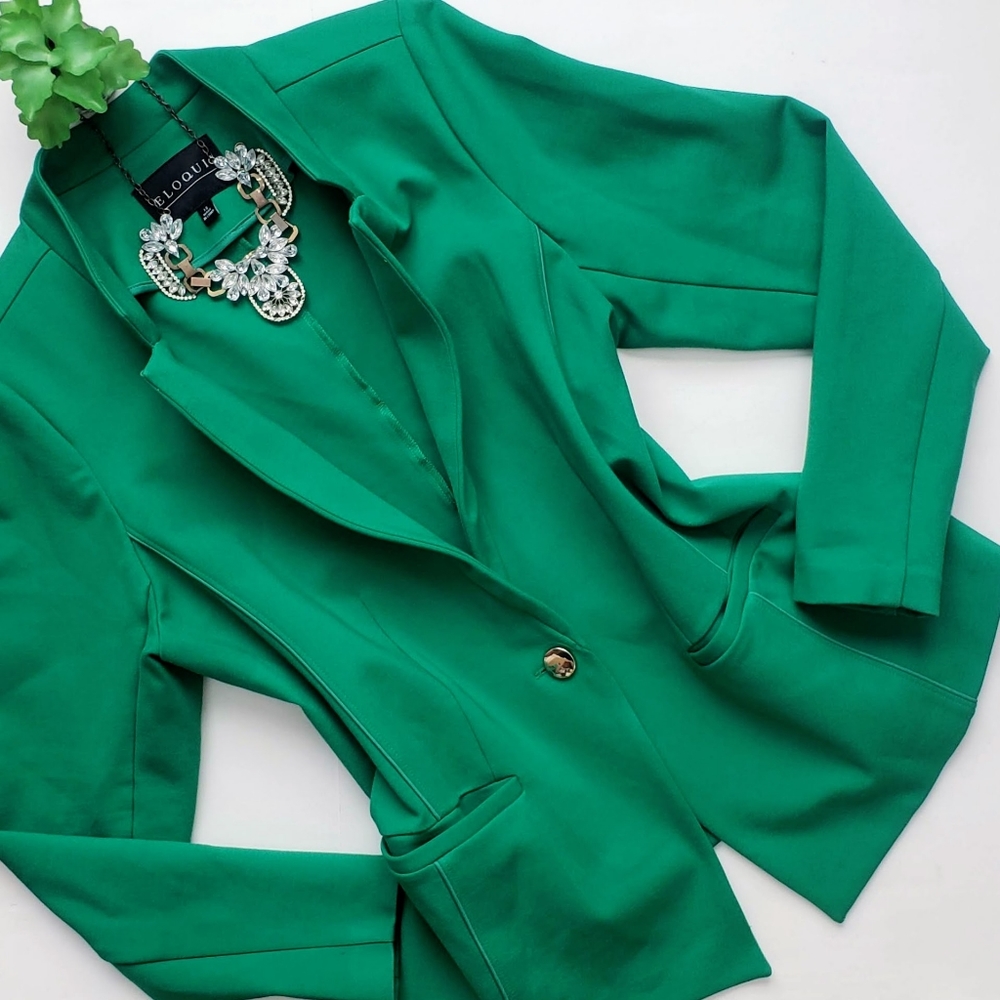 Eloquii Green Blazer